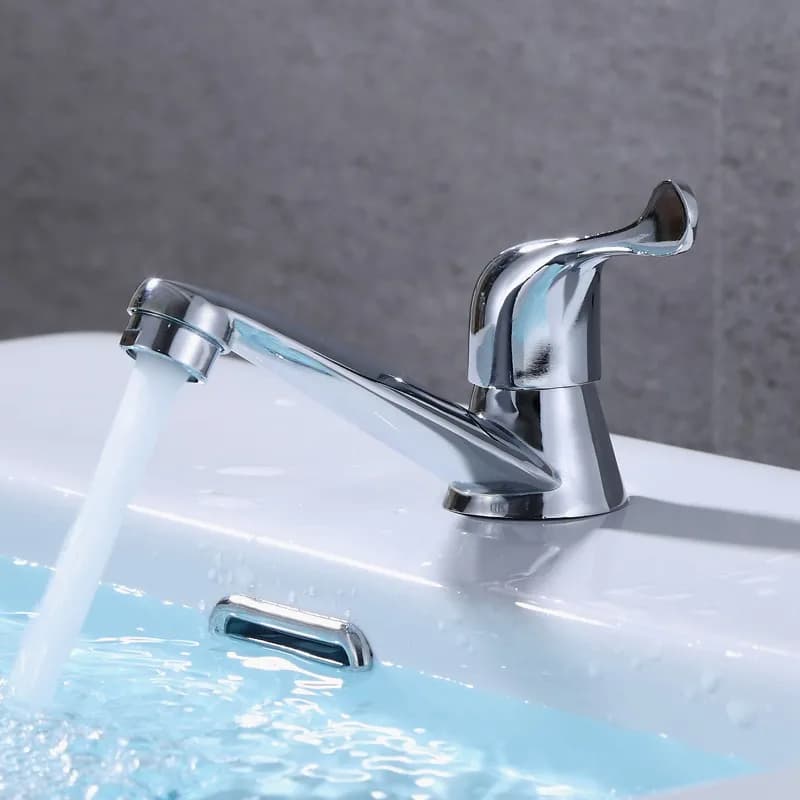 Bagno Singolo Rubinetto per Acqua Fredda Lavabo Rubinetto Miscelatore Lavabo da Cucina di Casa Rubinetto ad Apertura Rapida Accessori per il Bagno