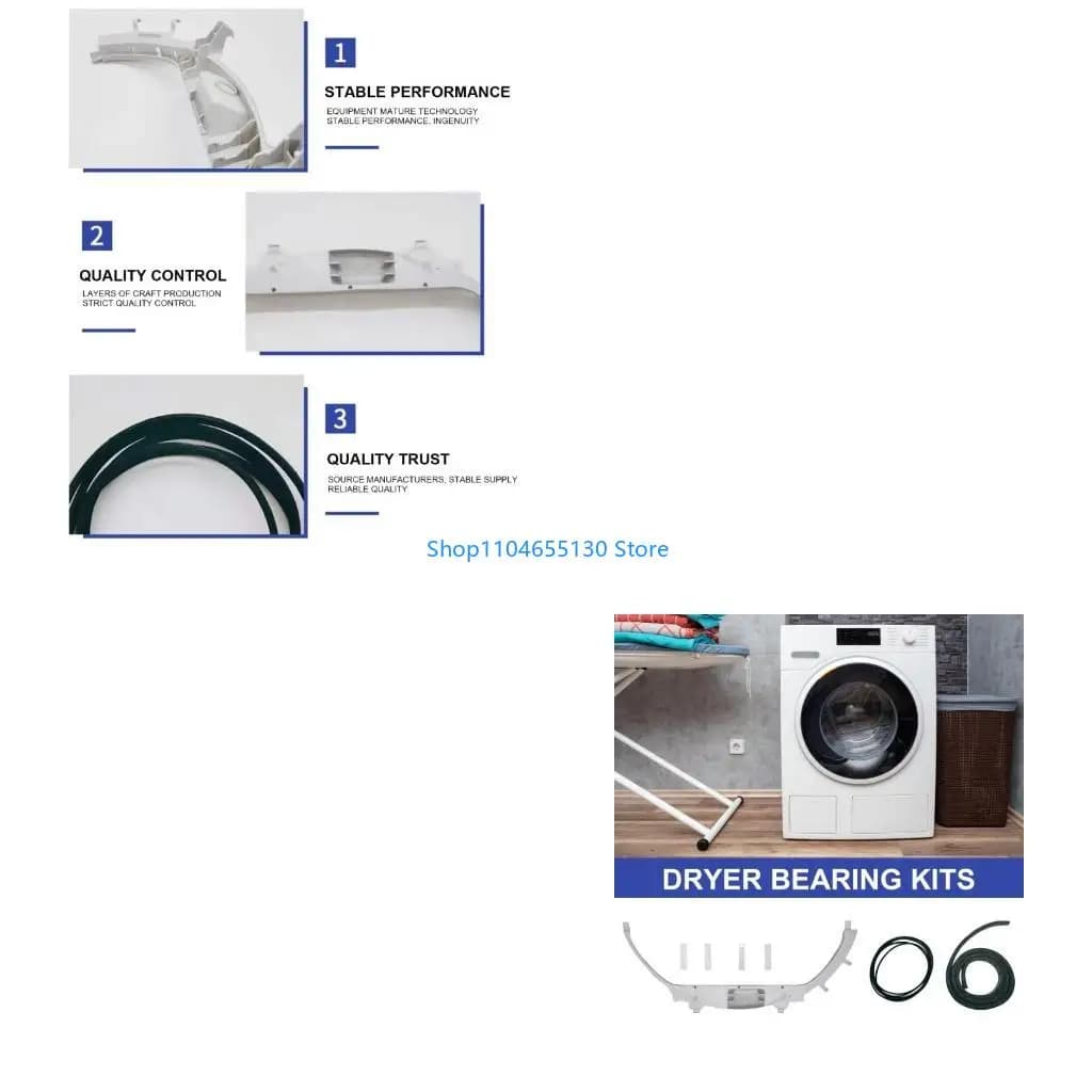 Cuscinetto asciugatrice Set riparazione asciugatura Set tamburi per tamburi sostituzione del tamburo Set set per