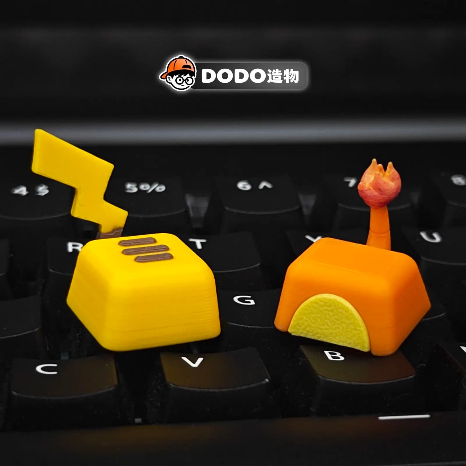 Keycaps Meccanici Personalizzati Fai-da-Te PTCG Charmander per Tastiera Meccanica a Croce, Regalo Giocattolo per PC