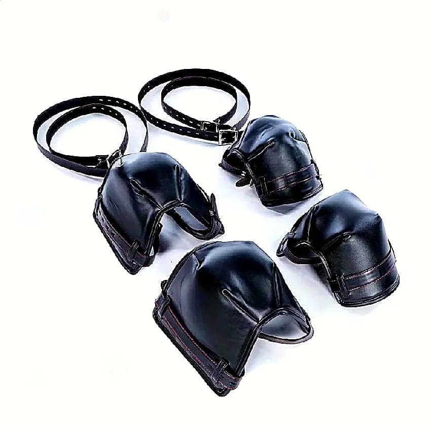 Attrezzatura BDSM per Bondage con Costume da Schiavo Canino Fetish, Imbracatura per Cosplay con Ginocchia e Gomiti Incurvati, Giocattoli Sessuali per Coppie