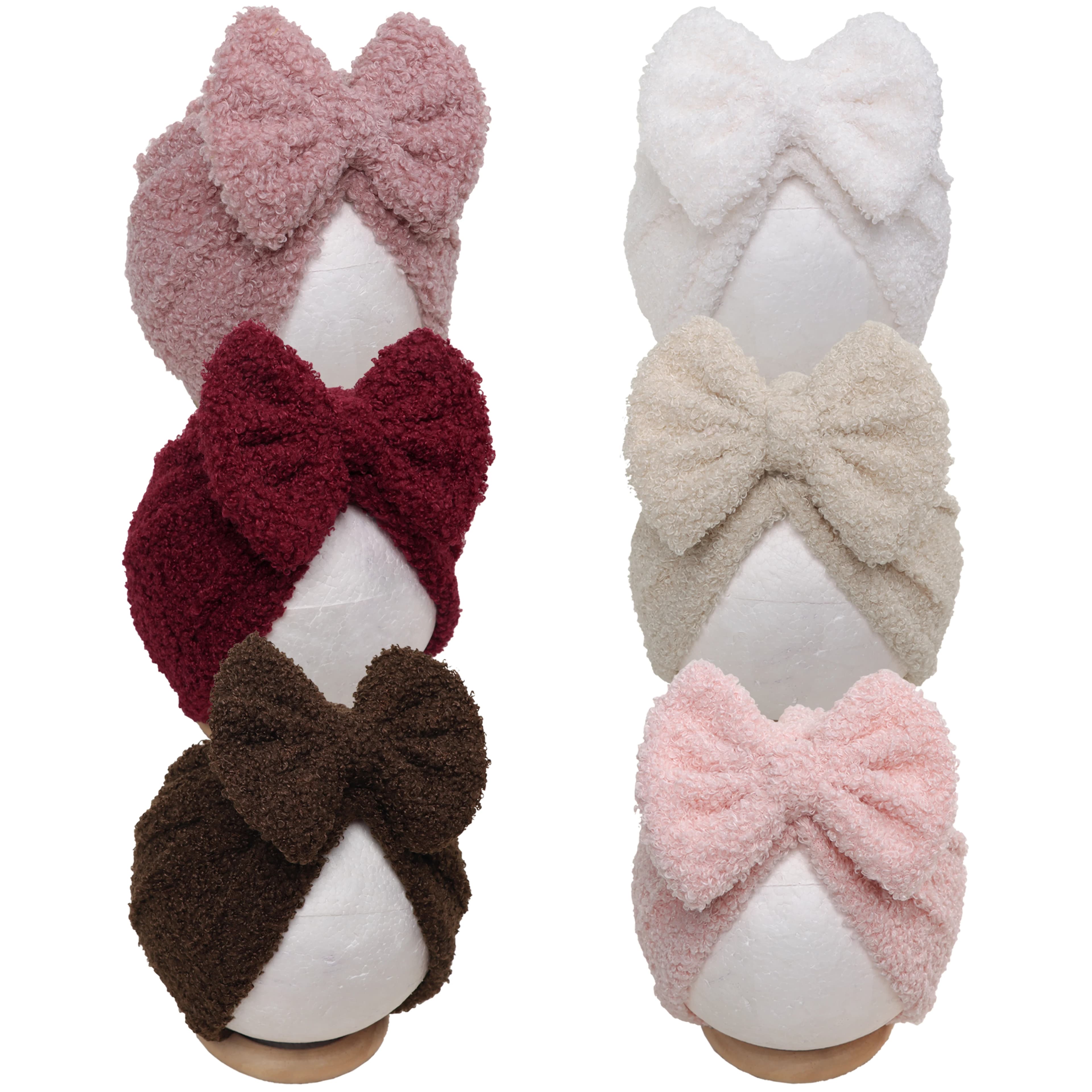 1/3 pezzi berretto con fiocco per orsacchiotto bambino autunno inverno caldo cappello traspirante fotografia per bambini accessorio per capelli carino ragazza decorazioni per feste turbante