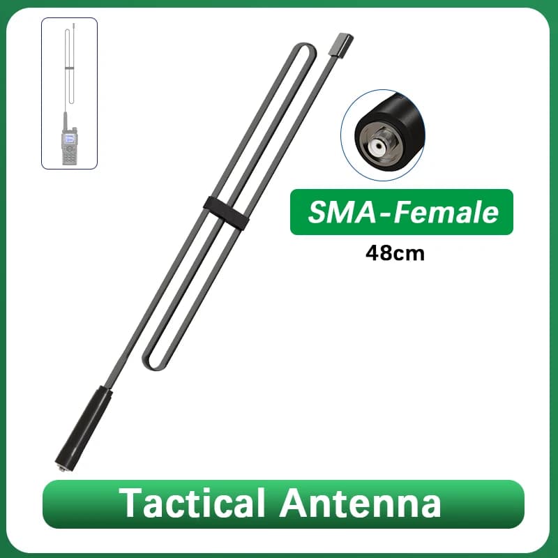 Walkie Talkie CS Antenna tattica 48CM Bobina di carico DM-1701 UV-K6 Antenne pieghevoli VHF UHF per UV-18 UV-21 UV-5RH Accessori radio