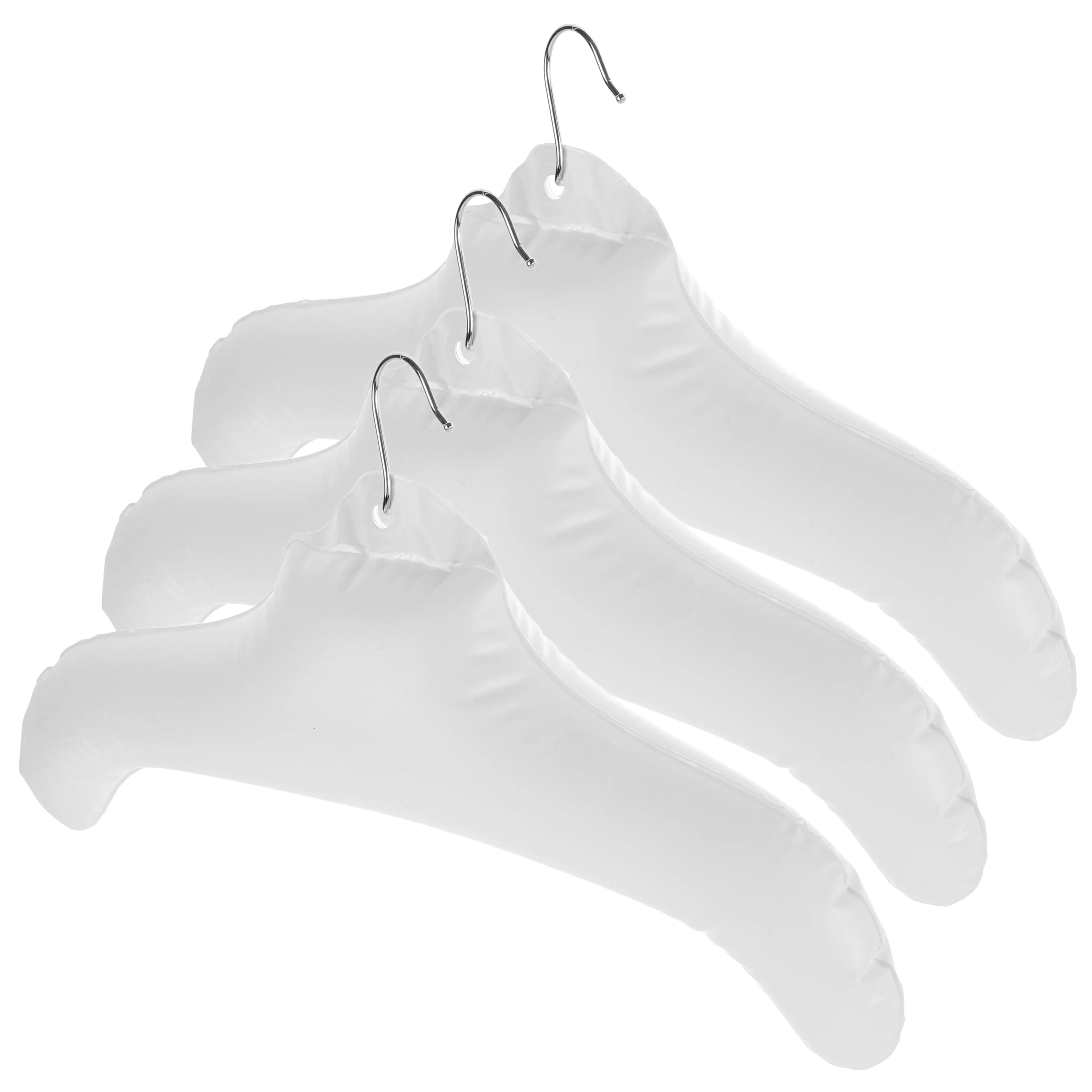 3Pcs Inflatable Clothes Hangers Lightweight Space Saving Portable Closet Organizer Travel Drying Rack Hanger Multi Clothes