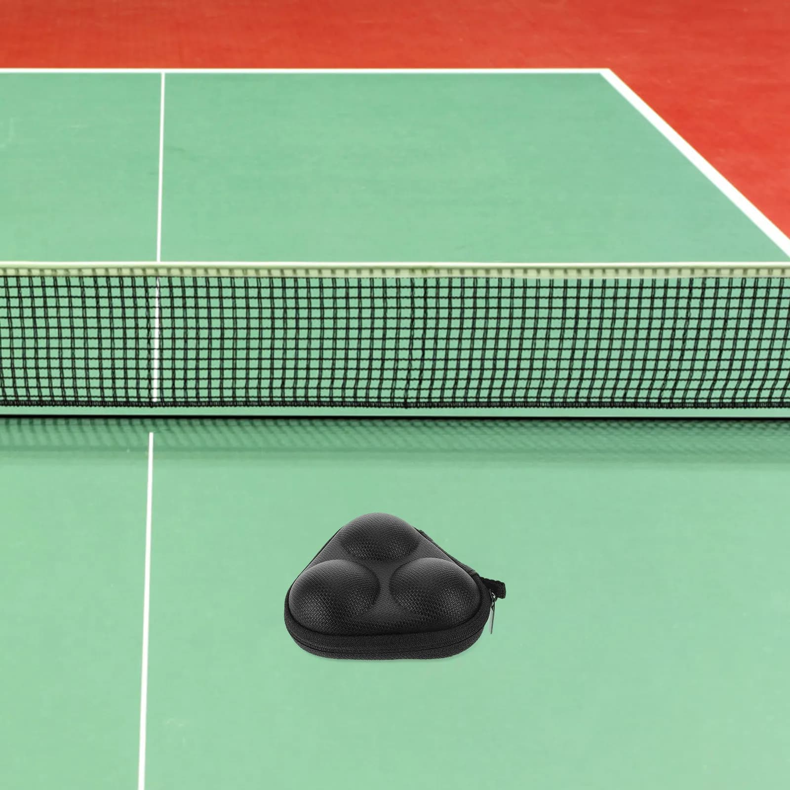 3 Table Tennis Ball Storage Case Triangular Design Eva Material Portable Ping Pong Ball Organizer Black Tennis Storage