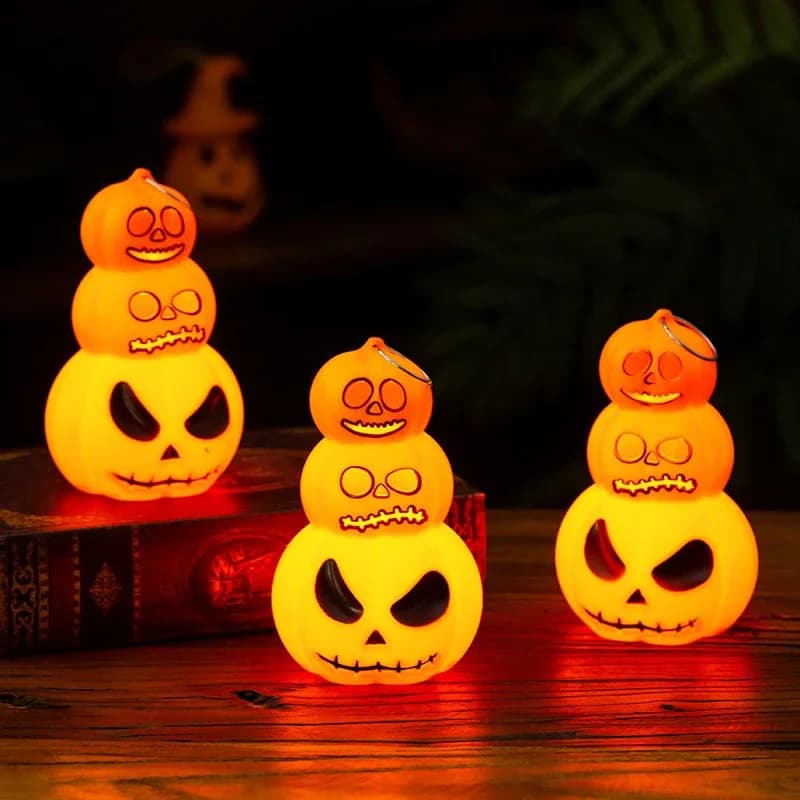 Pop Halloween Pumpkin Lampada da notte Lanterna Palmare Zucca di Halloween Mucchio Ornamento Lampada Party Prop Lanterna Luci notturne di Halloween