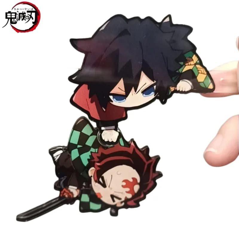 Statuetta Decorativa Demon Slayer, Tanjiro Tomiyoshi Yongoka, Creativa e Interessante, in Acrilico, con Base Oscillante, Regalo per Migliori Amici