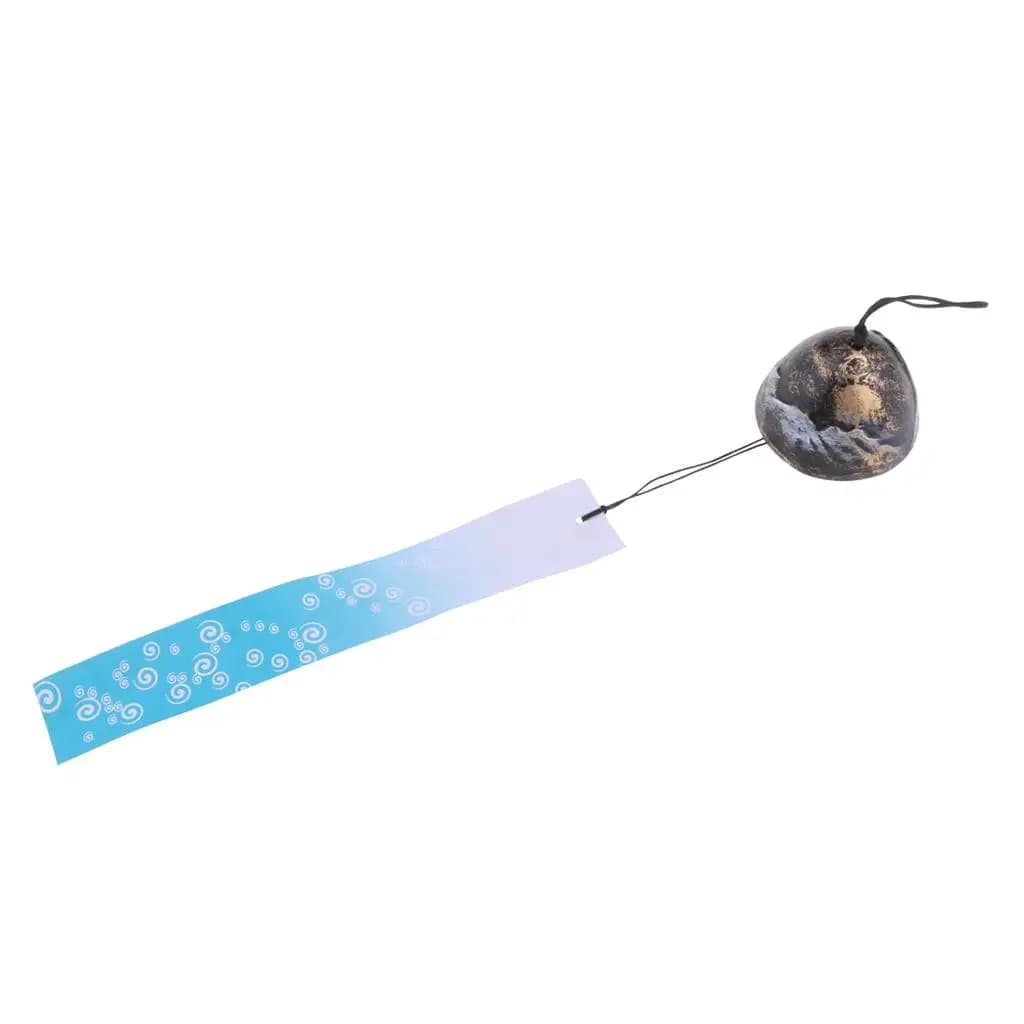 Traditional Japanese Cast Iron Bell Wind Chimes Round-Shaped