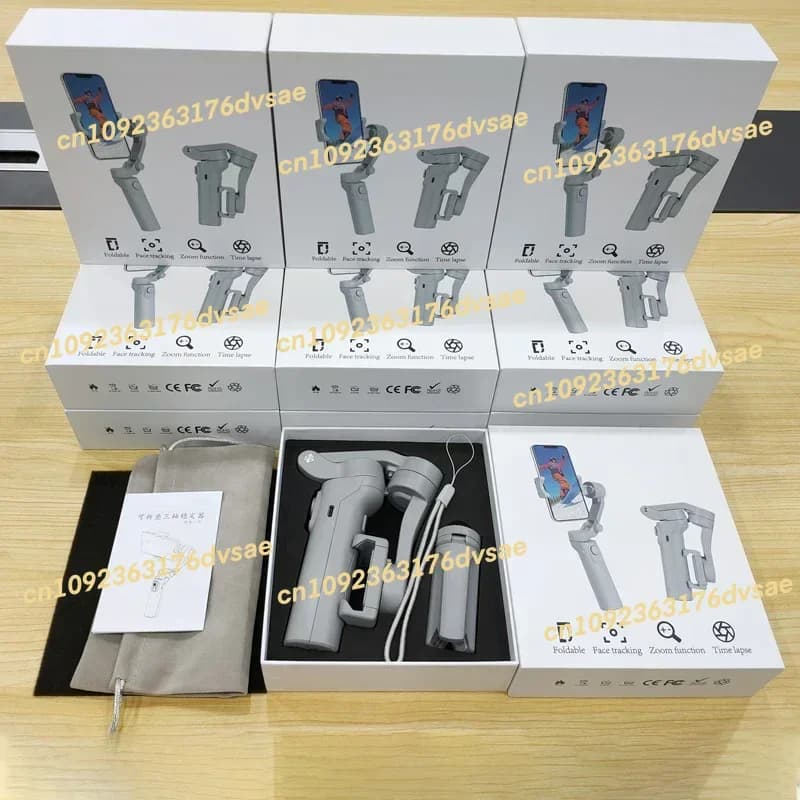 Fashionable Chinese cardanic stabilizer for selfie stick white for smartphones with light white cardanic phone