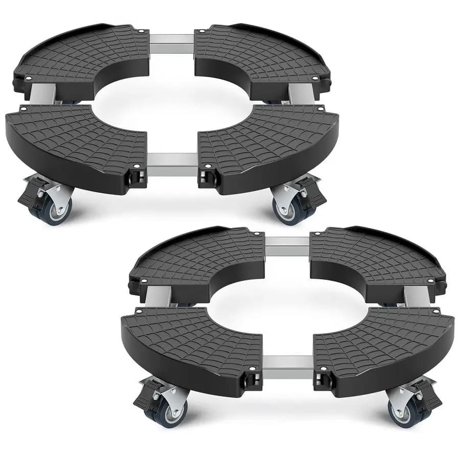 Wallet with Wheels, Set of 2 Adjustable Supports 821 for Plants with Wheels, Large and Resistant Wallet
