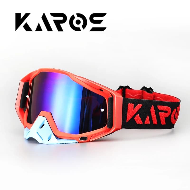 KAROS Pro Occhiali da moto da uomo Casco da corsa per motocross MX Moto Dirt Bike ATV Ski Sports Adventure Glass