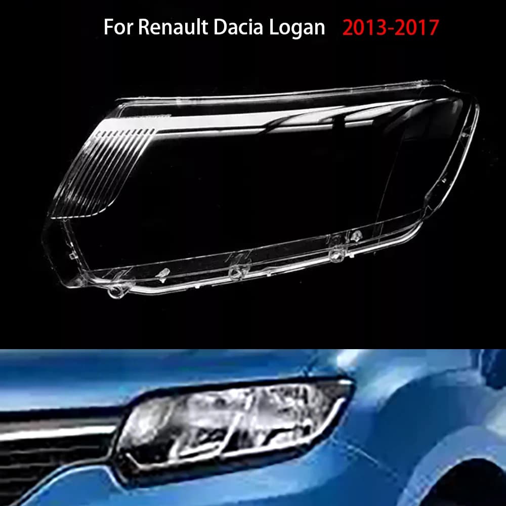 Per Renault Dacia Logan 2013-2017 Faro Copertura Trasparente Faro Borsette Lente Plexiglass Auto Parti di Ricambio