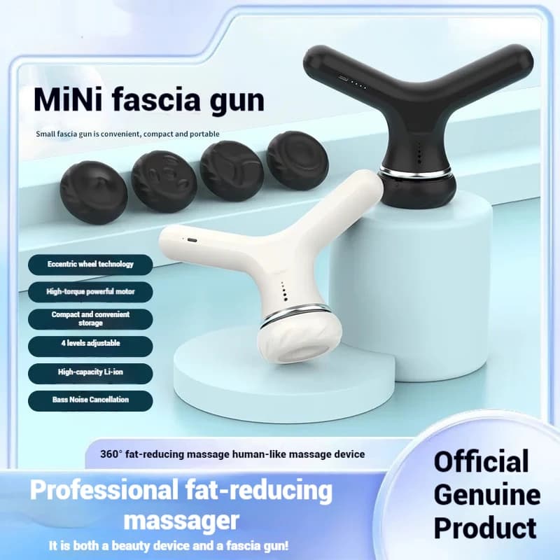 New massager for wrap gun, electric vibration, face, shoulders, cervical, muscle rotation, massage and fat boost device
