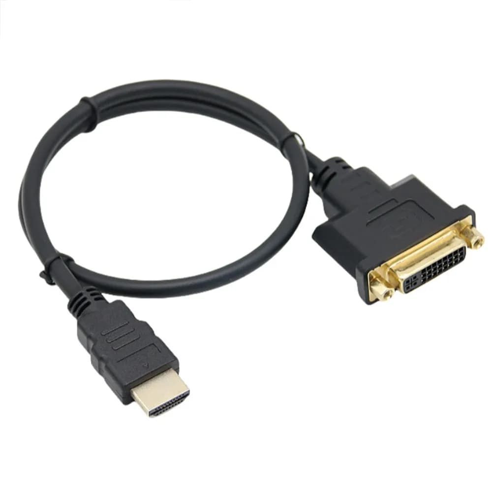 0.3M HDMI-compatible Male To DVI 24+5 Female Adapter Cable 4k Video Cord For Monitor HDTV Xbox PS3 PC Graphics Card LCD Screen