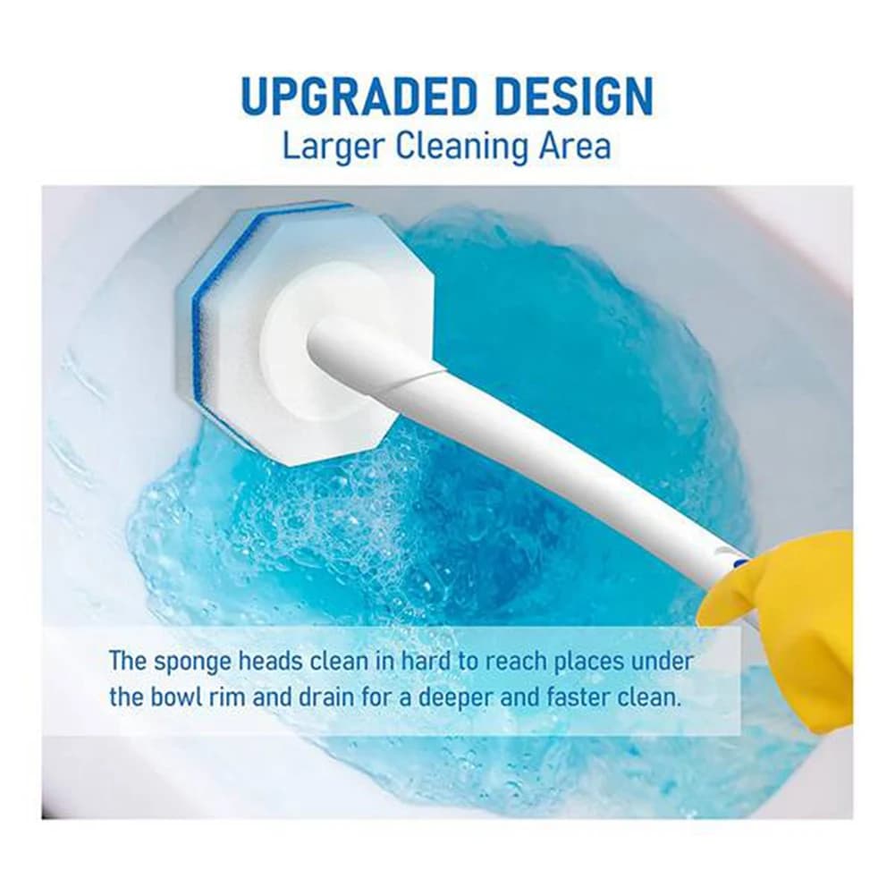 50PCS Upgraded Toilet Brush Wand Disposable Toilet Cleaning Wand Head Compatible Wand Refills Toilet Cleaning Wand Head Top-Rate