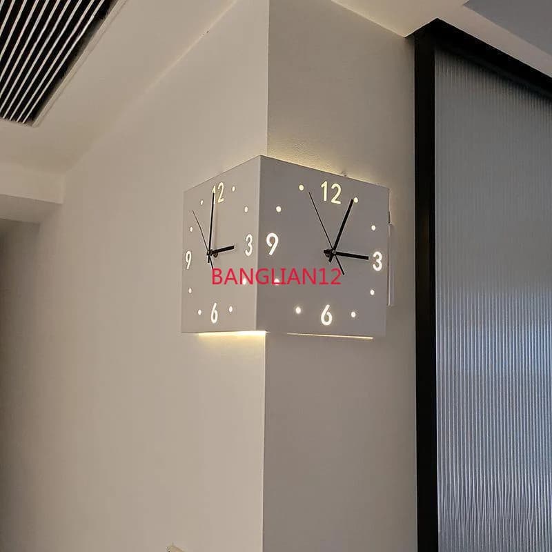 Orologio da angolo, orologio da parete angolare universale minimalista e creativo