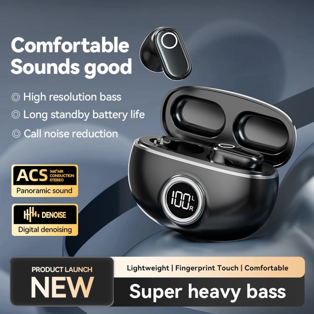 Auricolari wireless BT5.4 traduttore in tempo reale 144 lingue Traduzione 99% Precisione HIFI HD Cuffie con controllo touch vocale