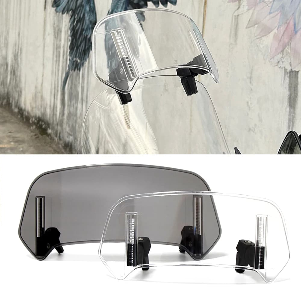 Universale Del Motociclo Parabrezza Estensione Spoiler Regolabile Morsetto-On Parabrezza Deflettore Per BMW KAWASAKI YAMAHA HONDA SUZUKI