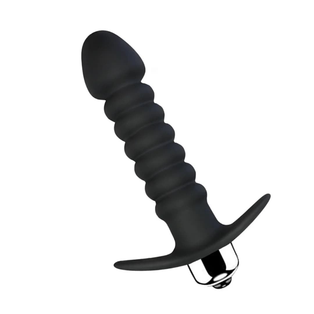 1 pz. Vibratore Anale a Perle, Plug Anale, Giocattolo Anale, Massaggiatore Prostatico Maschile, Giocattoli Sessuali Anali in Silicone per Coppie