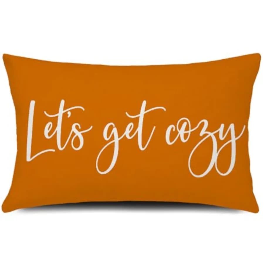 Cover 12x20 Let it Throw Cushion Cover Case Thanksgiving Autumn Decor for Sofa Bed Couch Outdoor Farmhouse Decoration Lumbar Re