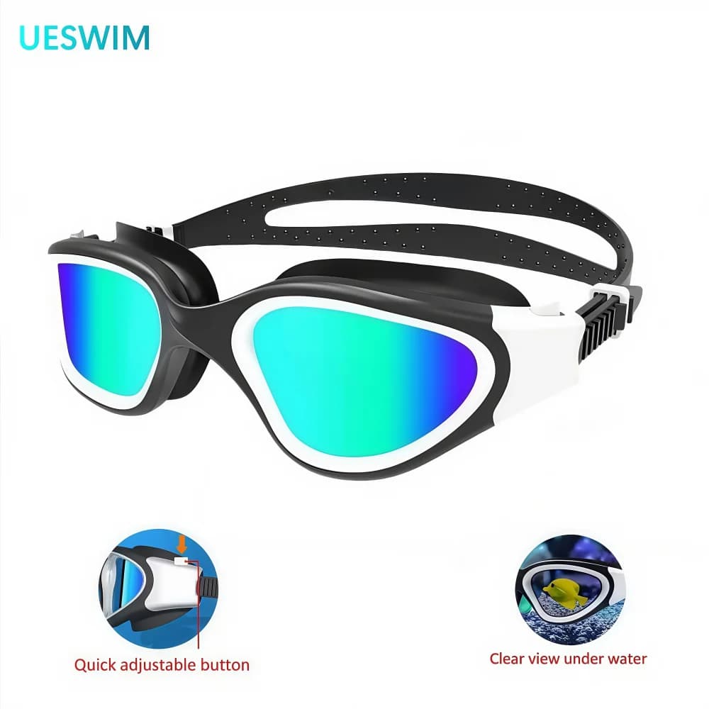 Women's Swimwear Coated Men's Anti-UV Unisex Adult Silicone Swimming Goggles Adjustable Quickly