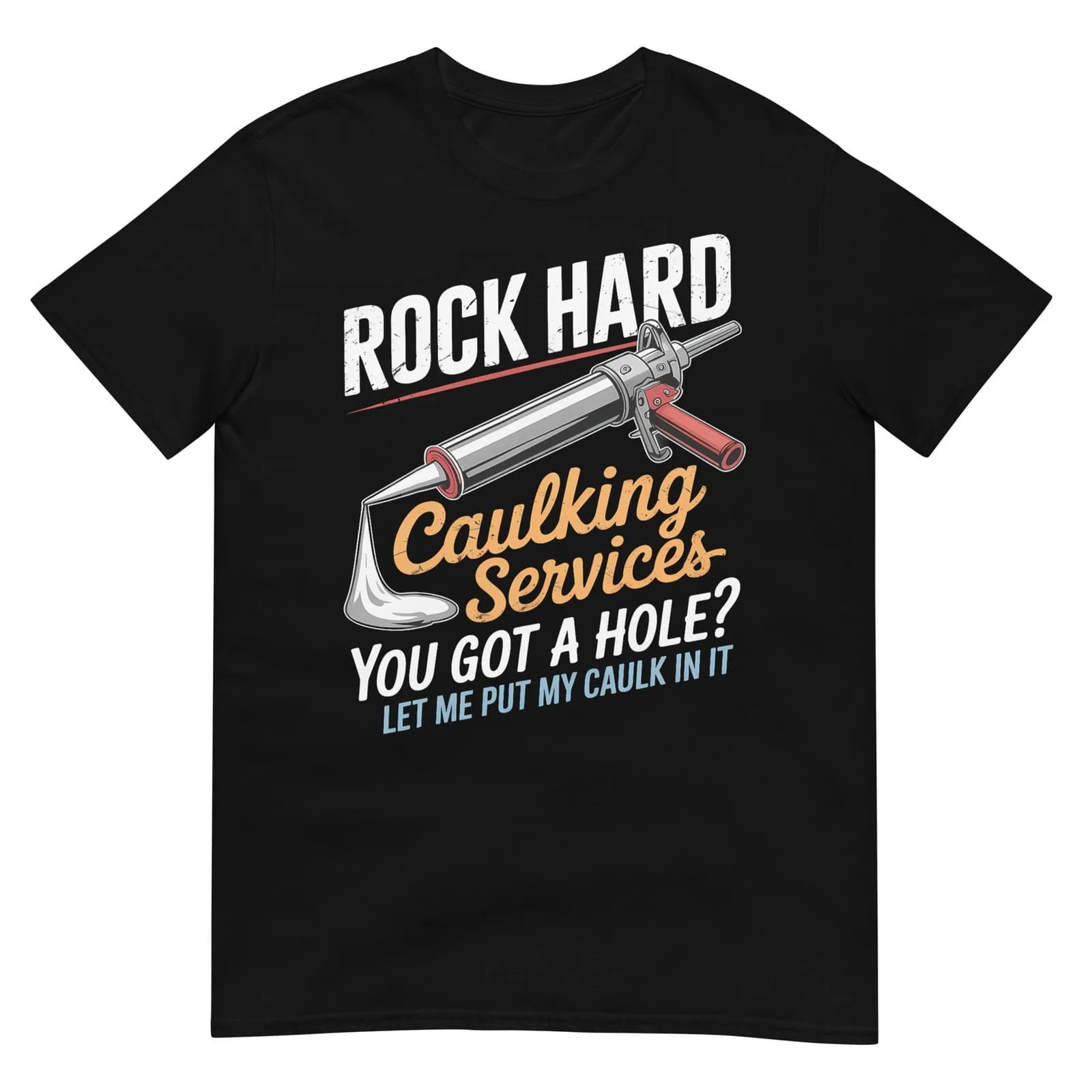 T-shirt divertente per adulti di Caulking Crew – Stile abbigliamento da lavoro divertente
