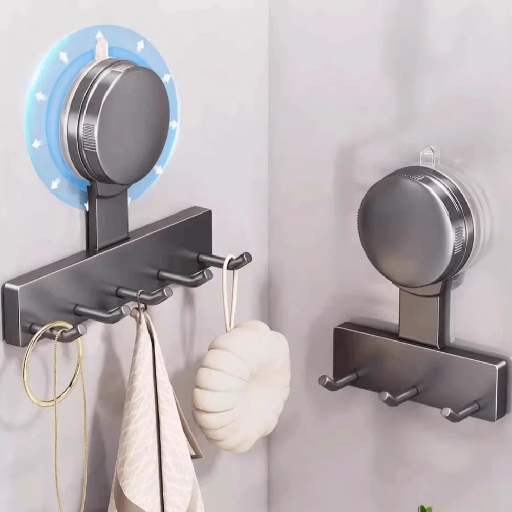 Strong Load Bearing Suction Cup Hook No-Drill Multifunctional Towel Holder portable multi-functional Storage Rack Door Hanging