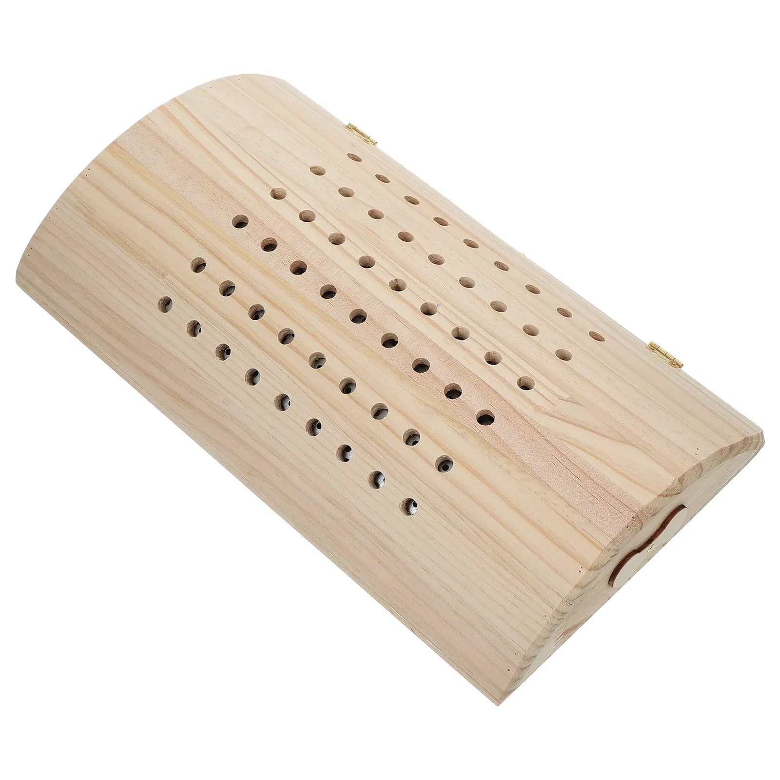 Cuscino Lombare in Legno per Moxibustione, Supporto Ergonomico per la Schiena, per Dormire su un Fianco o sulla Schiena, Sollievo dal Dolore Lombare, Uso Quotidiano