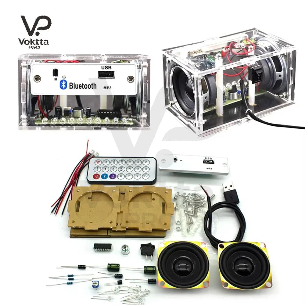 Altoparlante Bluetooth fai-da-te Creazione e assemblaggio Kit di saldatura elettronica Pratica didattica Kit elettronico fai-da-te Altoparlante Parti fai-da-te