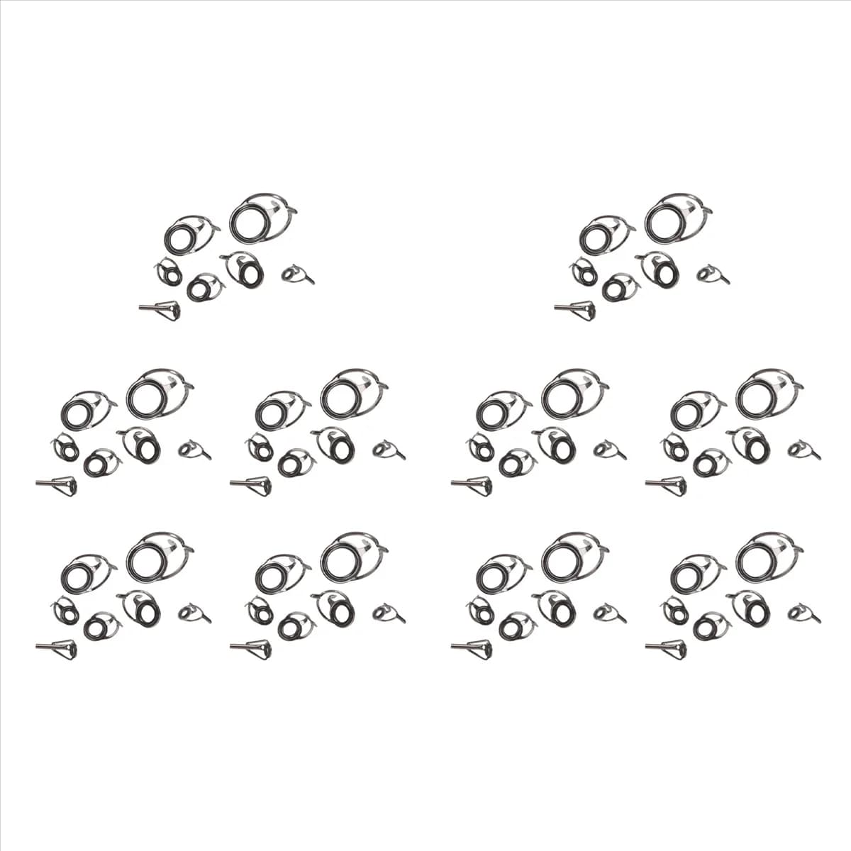 BAAU 70 pieces fishing rod guides fish tip 5-18 mm diameter repair kit for rod line rings set eyes