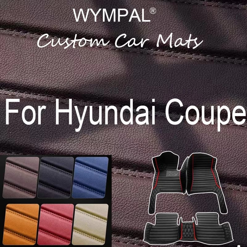 Tappetini per auto personalizzati di lusso per Hyundai Coupe 2004 2005 2006 Tappetini per auto Tappetini interni per tappeti per automobili