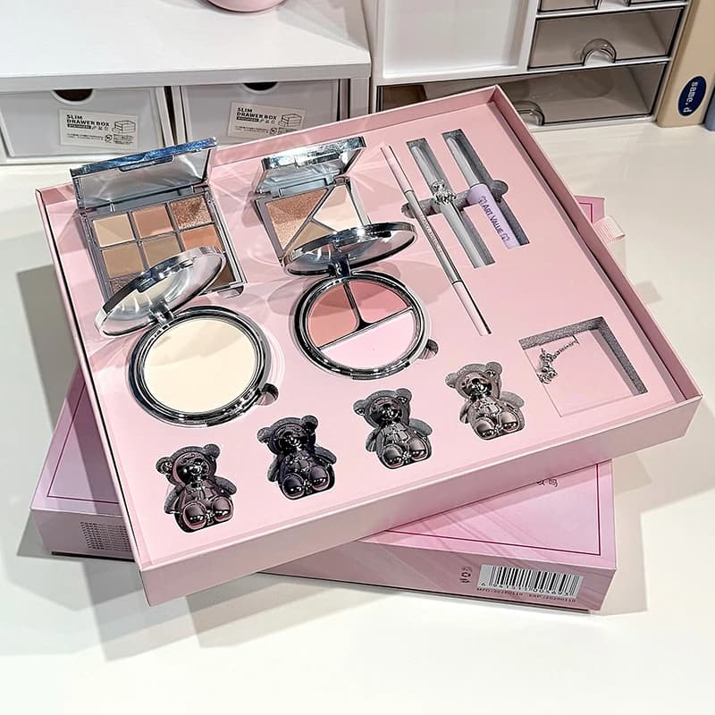 Set di Trucco ART VALUE Include 4 Lip Mud, 1 Penna per Sopracciglia, 1 Mascara, 1 Tinta per Sopracciglia, 1 Cipria Compatta, 1 Blush, 1 Contouring, 1 Ombretto