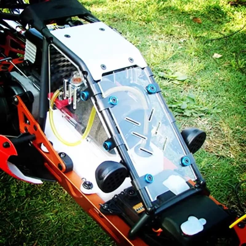 Pannello di protezione per finestrini auto ROFUN BAHA 1/5 RC, parabrezza antipolvere, compatibile con KM HPI BAJA 5B