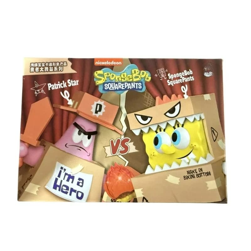 Set di 6 Scatole Sorpresa con Personaggi di SpongeBob SquarePants, Modellini Anime, Tentacoli, Patrick, Guerriero, Regalo per Bambini