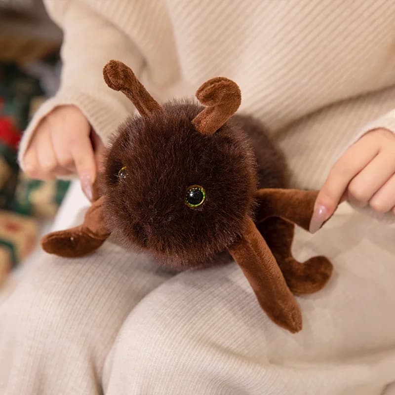 New 25/35CM Lovely Hippo & Ant Plush Dolls Kawaii Hippo with Heart Pillow Simulated Ant Toy Stuffed Soft Animal Lovely Gifts