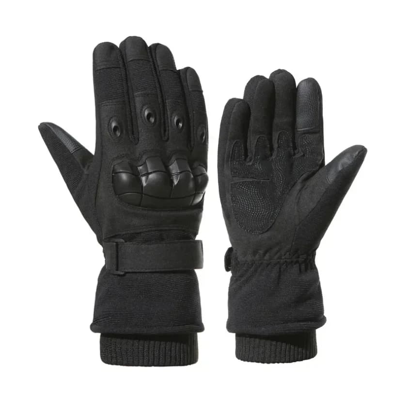 Guanti da sci spessi e caldi invernali Protezione da caccia all'aperto Guanti da alpinismo Touchscreen a dita intere per bici da moto da sci
