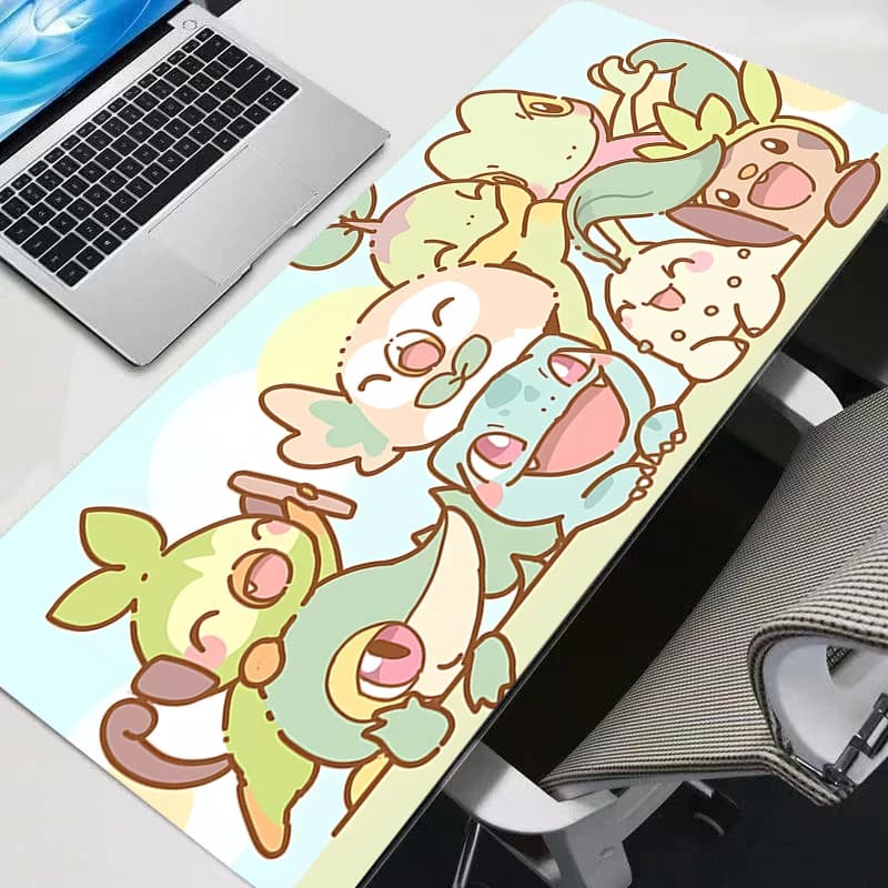Tappetino per mouse Accessori da gioco Gabinete Gamer Pokemon Pikachu Tappetino per scrivania per computer PC Tappetino per tastiera XXL grande e resistente per tablet