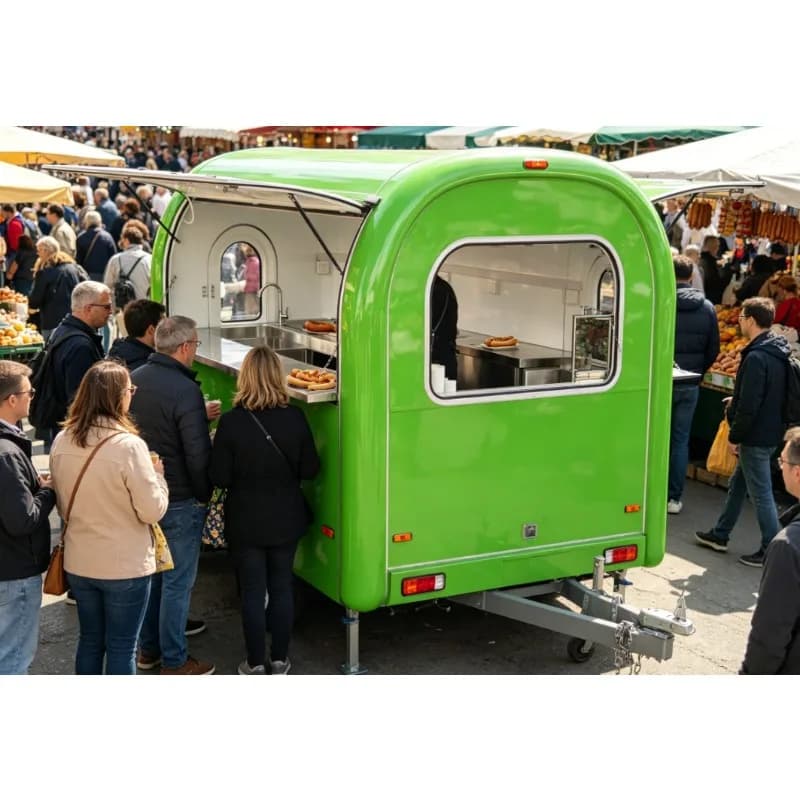 New Fully Equipped Mobile Prefab Coffee Shop Pizza Restaurant Food Truck Shipping Trailer Container Bakery