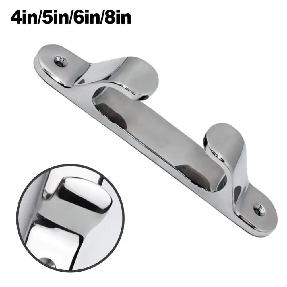 316 Stainless Steel Boat Rope Guide 4/5/6/8 Inch 102mm Size Straight Fairlead Polished Silver Straight Design Line Cleat