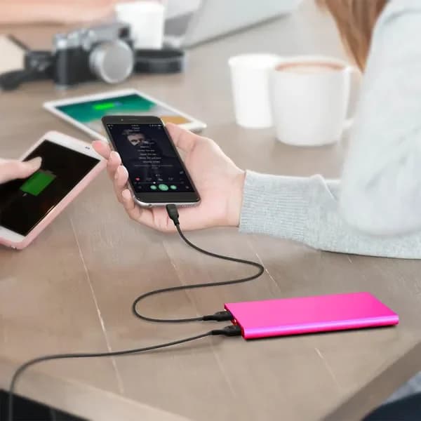 Power Bank da 20000mAh, Batteria Esterna Ultra-sottile, Caricabatterie per Telefono