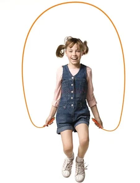 Kids jumping rope, professional sports rope