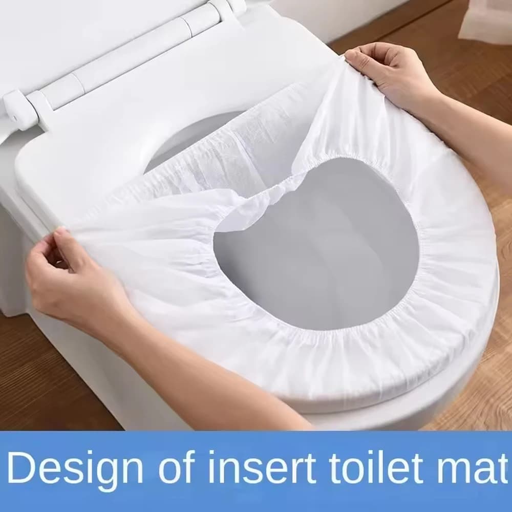 50/20/10pcs Portable Disposable Toilet Seat Cover Waterproof Nonwoven Fabric Protective Cover Seat cushion Hotel bath
