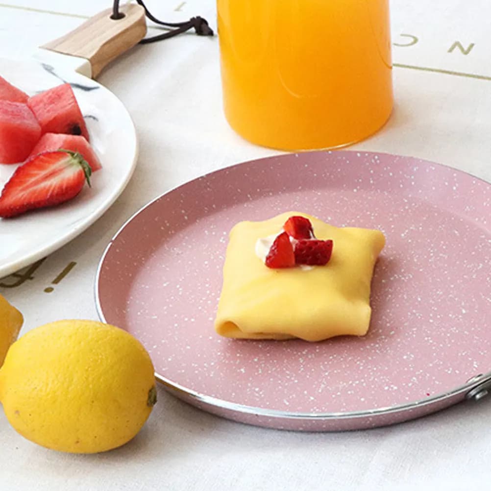 Premium 6 Inch Aluminum Plate, Heat Uniform Distribution, Quick Conduction for Eggs, Pancake, Omelette, Sandwich, Domestic Use