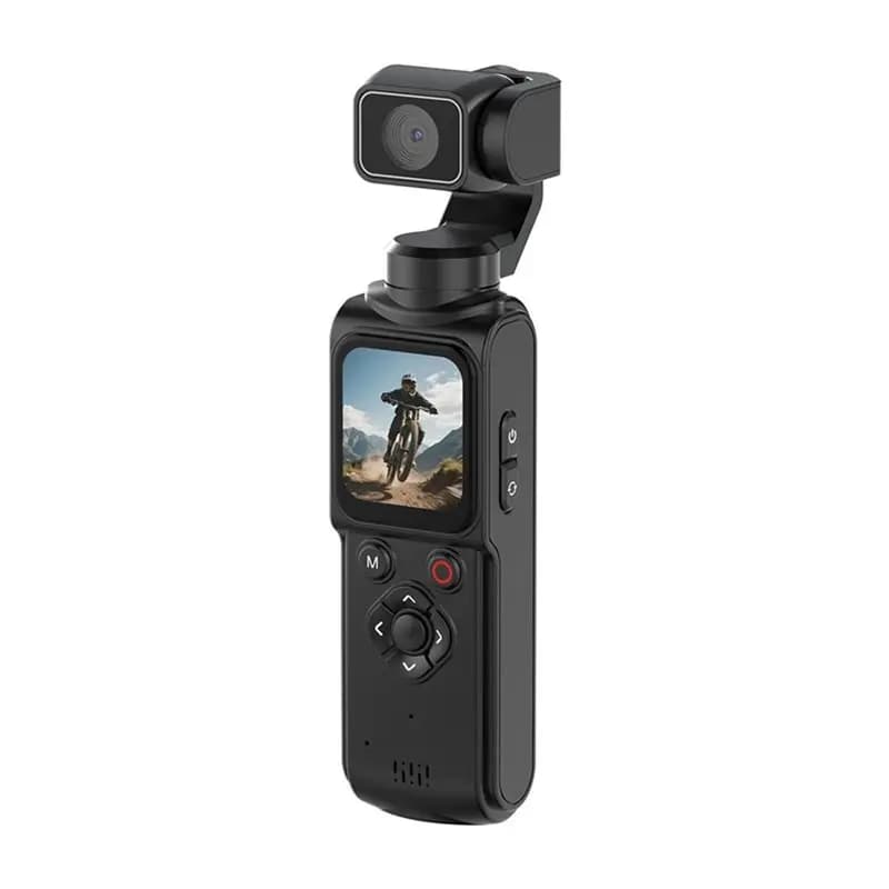 Fotocamera Gimbal Tascabile FEDI-4K con Tracciamento del Viso, Zoom 18X, Stabilizzatore Portatile Wi-Fi per Streaming Live e Vlogging di Viaggio