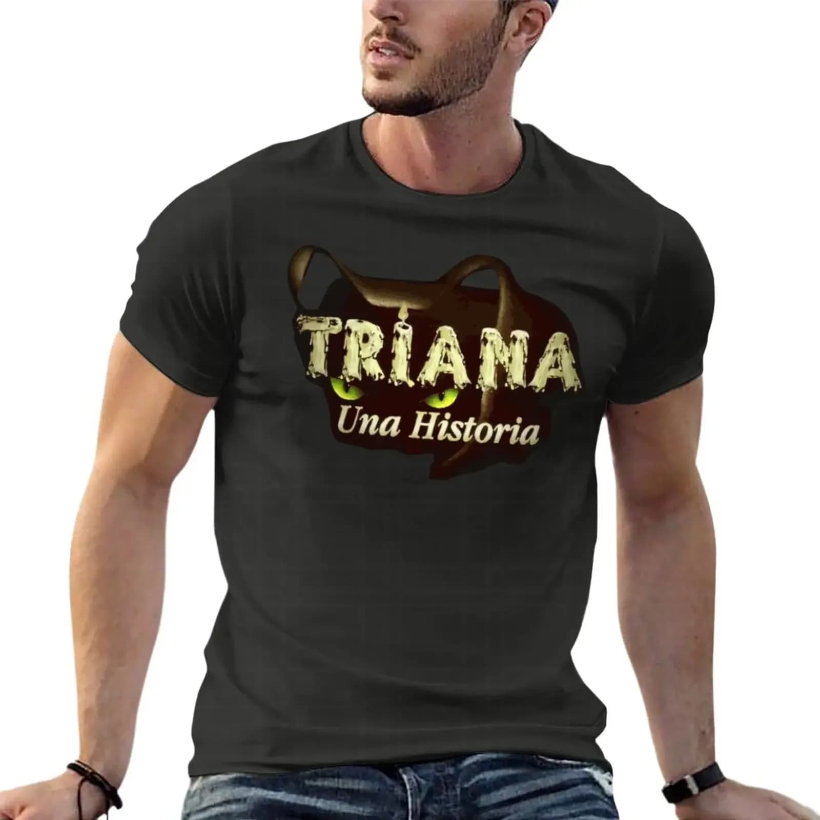 Triana Una Historia magliette Oversize abbigliamento uomo di marca Short Sve Streetwear T-shirt Top di grandi dimensioni