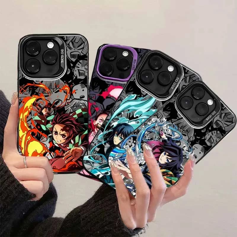 D-Demon S-Slayer Cartoon Anime Phone Case for Xiaomi Redmi Note 7 8 9 9S 10 11 12 13 14 15 Pro Plus 4G 5G Anti Fall Matte Cover