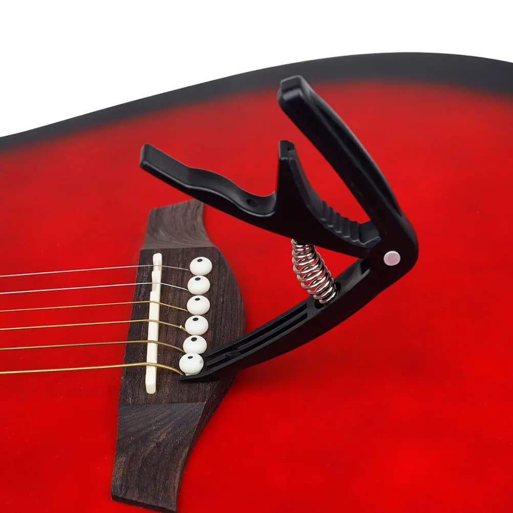 Capotasto per chitarra universale regolabile per chitarre a corda classiche elettriche acustiche Ukulele Strumento essenziale per musica folk rapida