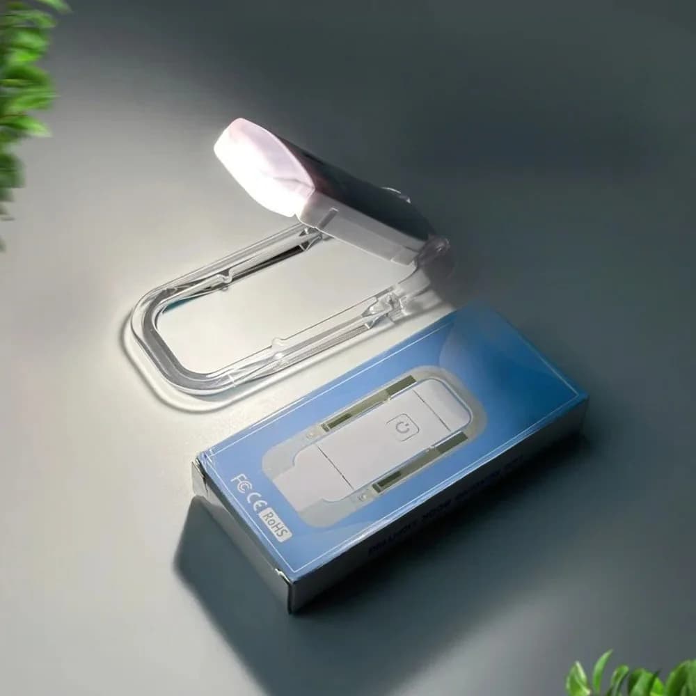 LED USB Rechargeable Book Light Reading Light Eye Protection Night Light Portable Clip Desk Light Bookmark Read Light Night Lamp