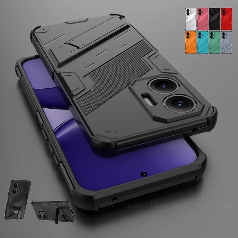 For Poco F7 Cover Case Xiaomi Poco F7 Capas New Len Protective Luxury Shockproof Phone Back Bumper Stander Holder Fundas Poco F7