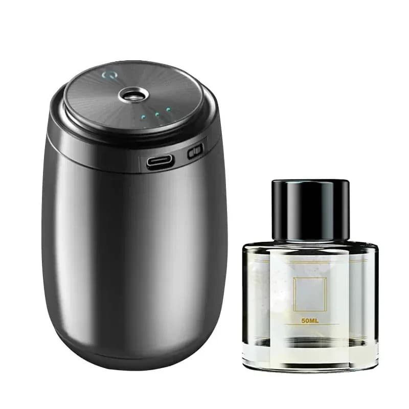 Diffusore per auto ricaricabile USB per camera da ufficio Diffusore di profumo per auto Deodorante per auto intelligente Umidificatore a nebbia fredda ad ultrasuoni