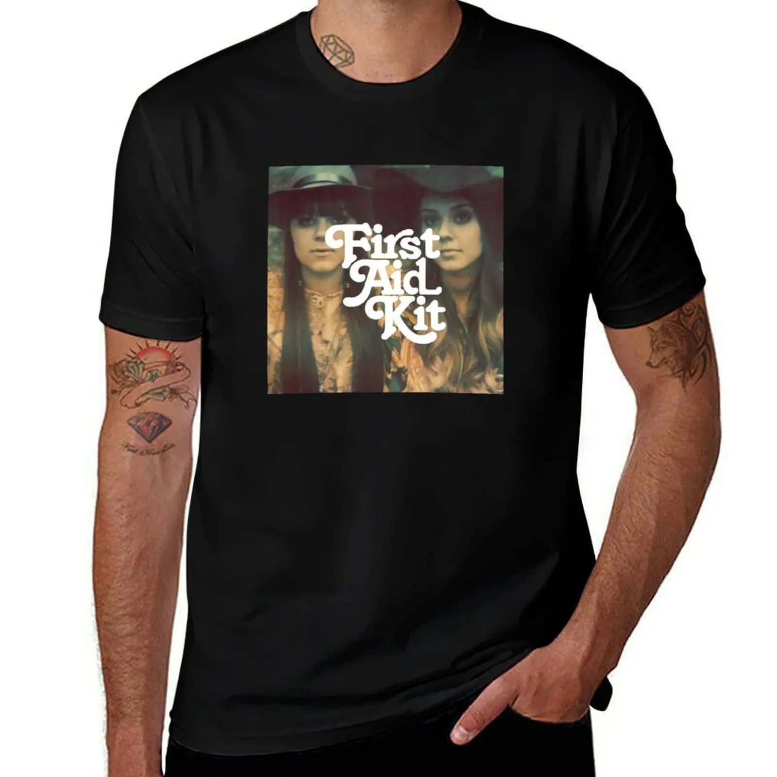 T-shirt con kit di pronto soccorso, top a maniche corte per uso quotidiano casual